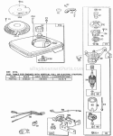 FueltankControlsElectstart Diagram and Parts List for 111707-3056-01  Briggs and Stratton Engine